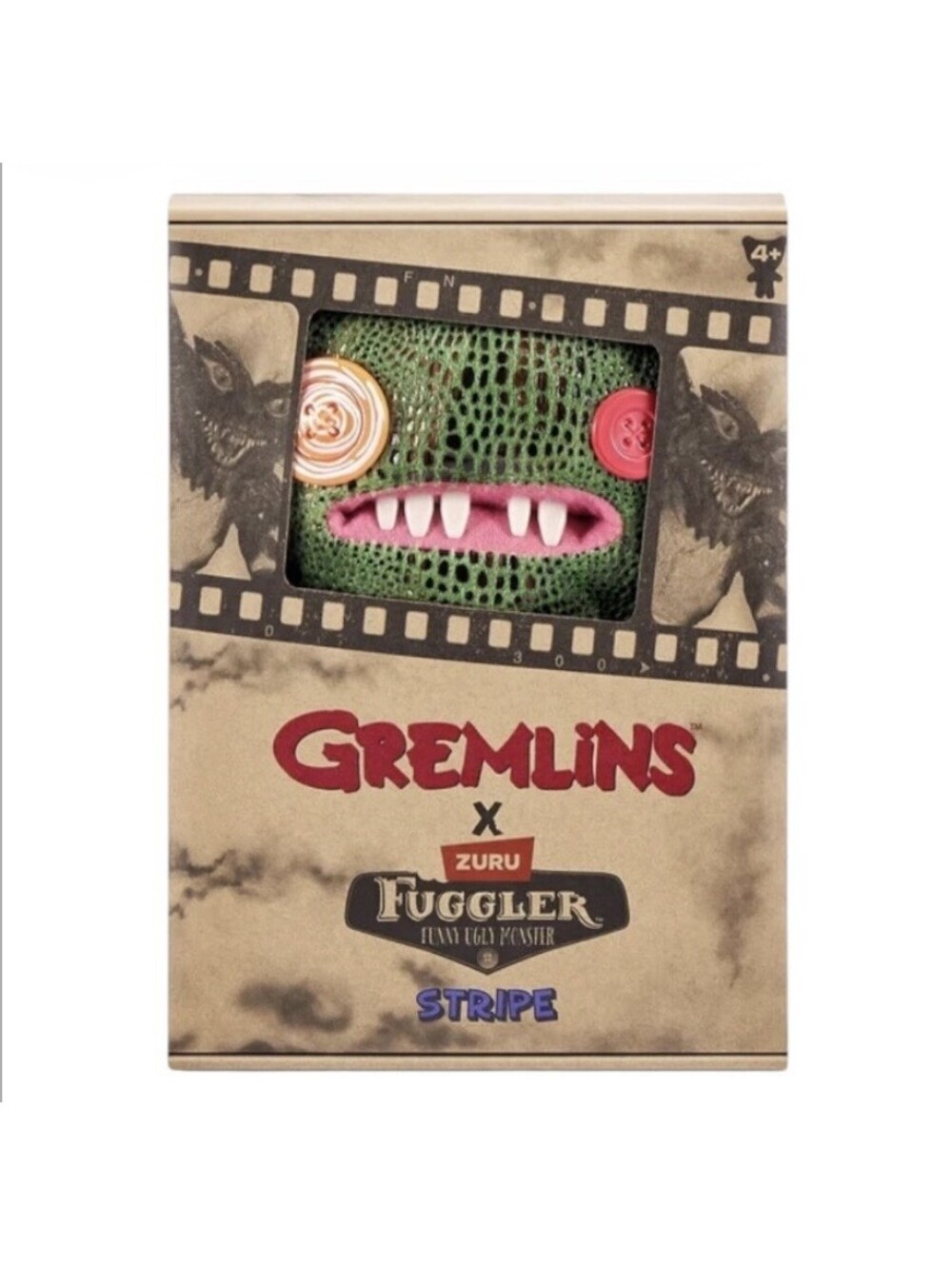 Fuggler Gremlins 9 inch (Stripe) Soft Plush, Funny Ugly Monster Stuffed Animal